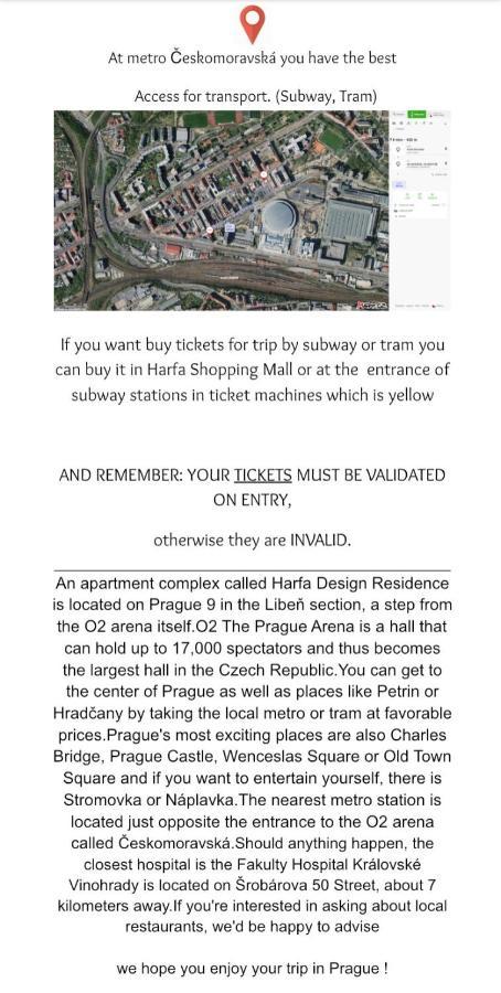 Apartment David O2 Arena Praga Zewnętrze zdjęcie